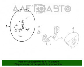 Volan gol Nissan Sentra 13-19 cauciucuri negre