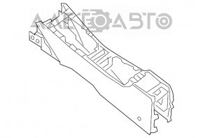 Консоль центральная подлокотник Nissan Sentra 13-16 черн кожа, царапины