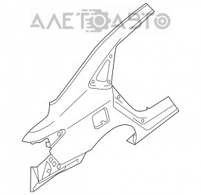 Aripa spate dreapta Nissan Sentra 13-19.