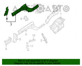 Четверть передняя левая Nissan Sentra 13-19 1.8 серебро