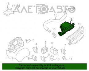 Calculator de control al climei Nissan Sentra 13-19 manual