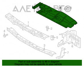 Deflector radiator superior Nissan Versa 12-19 SUA 1.6