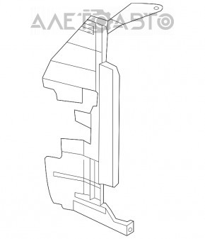 Deflector radiator stanga Nissan Versa 12-19 usa 1.6 nou original OEM