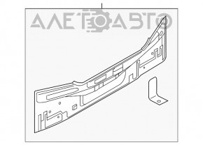 Panoul din spate al Nissan Versa 12-19 SUA alb