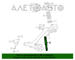 Amortizor spate stânga Fiat 500 12-19