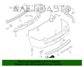 Парктроник задний Ford Flex 13-19 рест, без кольца