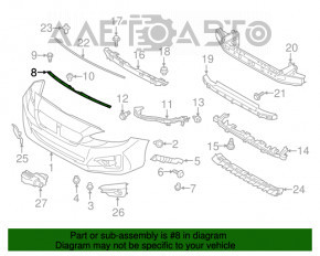 Suport bara fata centrala Subaru Impreza 17- GK