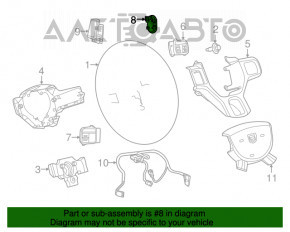 Butonul de control de sub volanul dreapta Jeep Compass 11-16