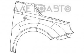 Suportul pentru bara spate stânga jos Dodge Charger 15-20, nou, aftermarket.