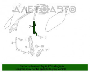 Направляющая стекла двери задней правой перед Ford Explorer 11-19