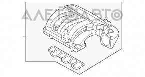 Коллектор впускной верхняя часть Ford Explorer 11-15 3.5