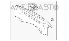 Накладка проема багажника Ford Explorer 11-15 черн