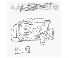 Spumă de polistiren pentru instrumentul Ford Explorer 11-15