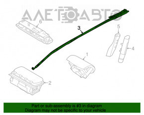 Perna de aerbag laterală stânga pentru Ford Explorer 11-19