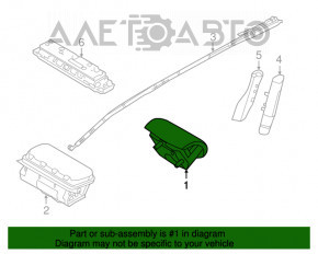 Airbagul de siguranță în volanul șoferului pentru Ford Explorer 13-15 pre-restilizare.