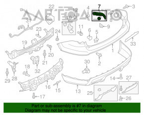 Suportul pentru bara spate dreapta exterioară Ford Explorer 11-15, deteriorate ghidajele