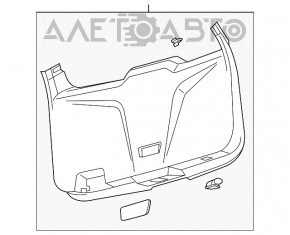 Capacul portbagajului inferior al Ford Explorer 11-15 negru, fără dop, zgârieturi