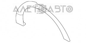 Capacul aripii spate stânga Ford Explorer 11-19