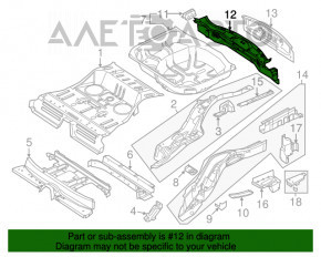 Panoul din spate al modelului Ford Explorer 11-19, format din 2 piese, alb.