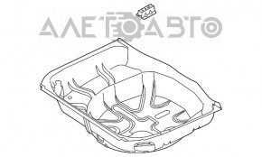 Capacul portbagajului Ford Explorer 11-19 alb.