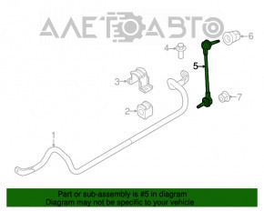 Bară stabilizatoare față stânga Ford Explorer 11-19 tip 2