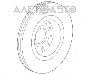 Placă de frână față dreapta Ford Explorer 11-19