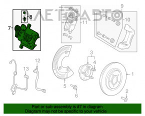 Suport spate stânga Ford Explorer 11-19 fwd