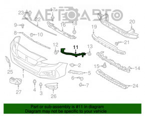 Крепление переднего бампера под фарой правое Subaru Impreza 17- GK OEM