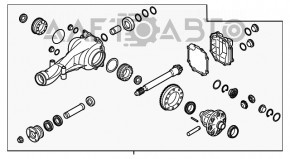 Diferențialul spate reductor pentru Subaru Impreza 17- GK cu transmisie automată