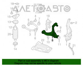 Maneta inferioară față stânga Jeep Grand Cherokee WK2 11-15