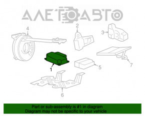 Modulul airbag SRS computer pentru airbag-urile de siguranță Chevrolet Volt 11-15