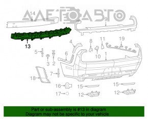 Absorbantul de bara spate pentru Dodge Challenger 15-19 restul