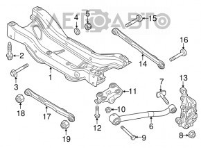 Capac spate dreapta Fiat 500X 16-18 FWD