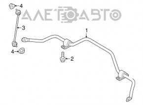 Stabilizator fata Fiat 500X 16-25mm nou original OEM