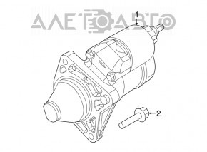 Стартер Jeep Compass 17-22 2.4