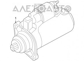 Стартер Chevrolet Cruze 11-15 1.8