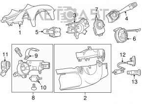 Датчик угла поворота руля Chevrolet Cruze 11-15