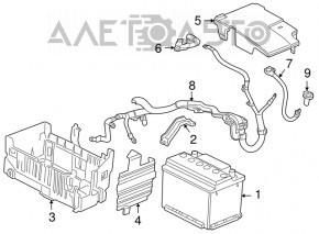 Palet pentru baterie Chevrolet Cruze 11-15