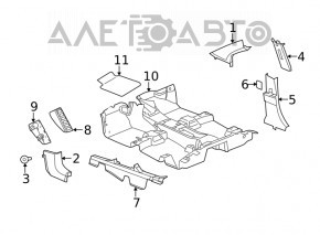 Platforma de odihnă pentru picioare Jeep Compass 11-16