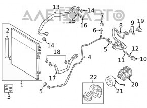 Radiatorul de aer condiționat condensator Chrysler 300 11- nou aftermarket NISSENS