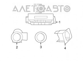 Modul de asistență la parcare Dodge Charger 15-20