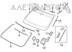 Geam parbriz Infiniti JX35 QX60 13- APTech cu senzor de ploaie, nisip