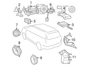 Amplificator muzical Toyota Sequoia 08-16 JBL