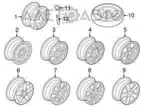 Roată de 16 inch pentru Jeep Compass 11-16, cu jantă.