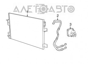 Radiatorul condensatorului de aer condiționat Jeep Compass 11-16 2.0 nou neoriginal NISSENS