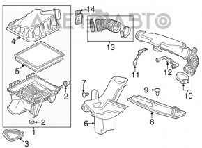 Conducta de aer pentru colectorul Chevrolet Impala 14-20 2.5