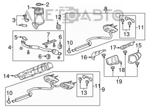 Convertor catalitic Chevrolet Impala 14-20 2.5