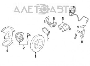 Rulment roata spate stanga Chevrolet Malibu 13-15