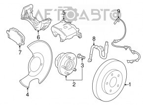 Датчик ABS передний левый Chevrolet Impala 14-20