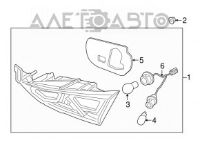 Lampa interioară pentru capacul portbagajului dreapta Hyundai Elantra AD 17-18 pre-restilizare, halogen, zgâriată